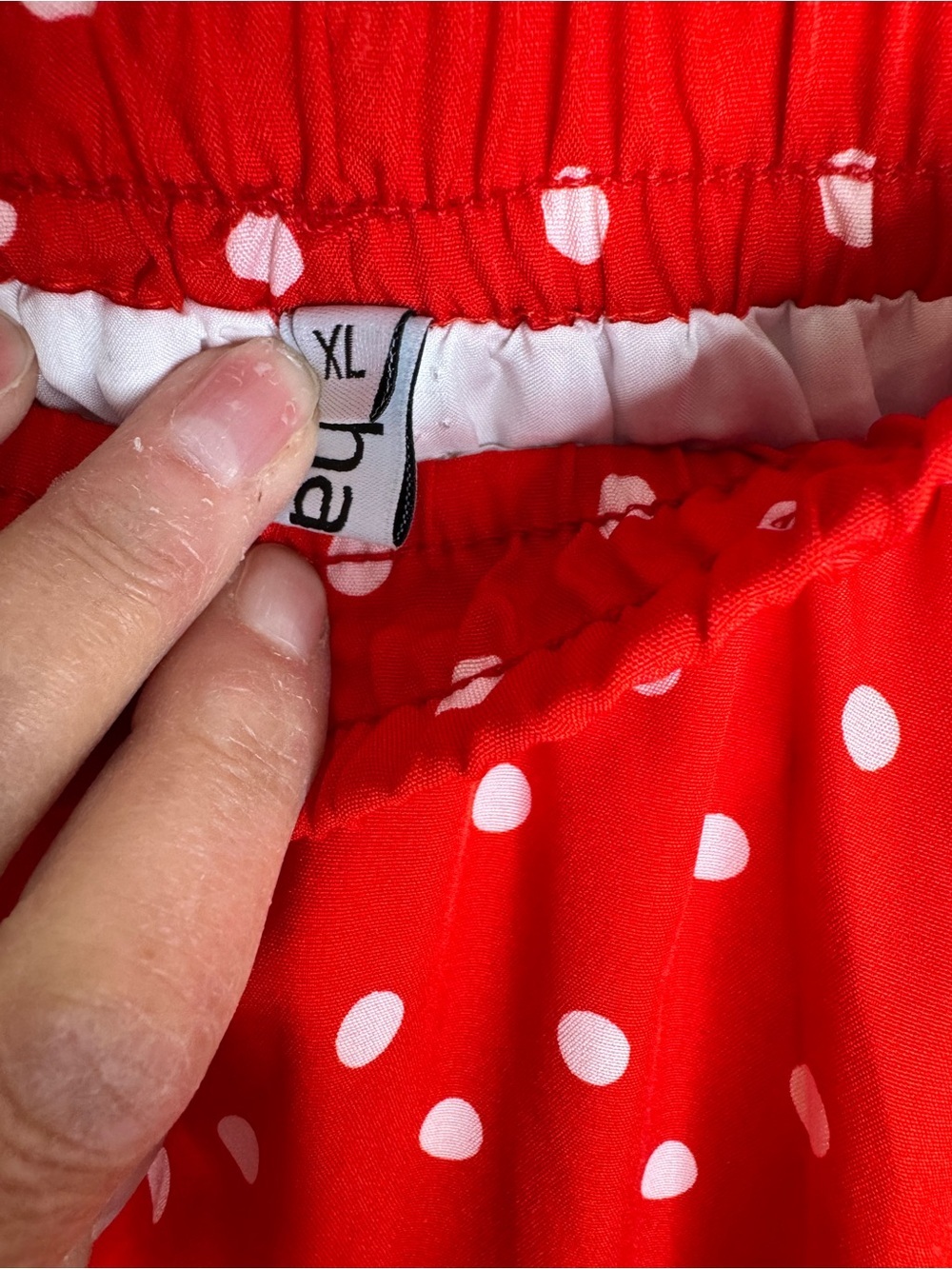 Red Polka Dot Midi Skirt View 2